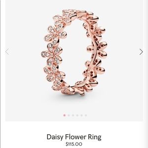 Daisy Flower Pandora Ring
